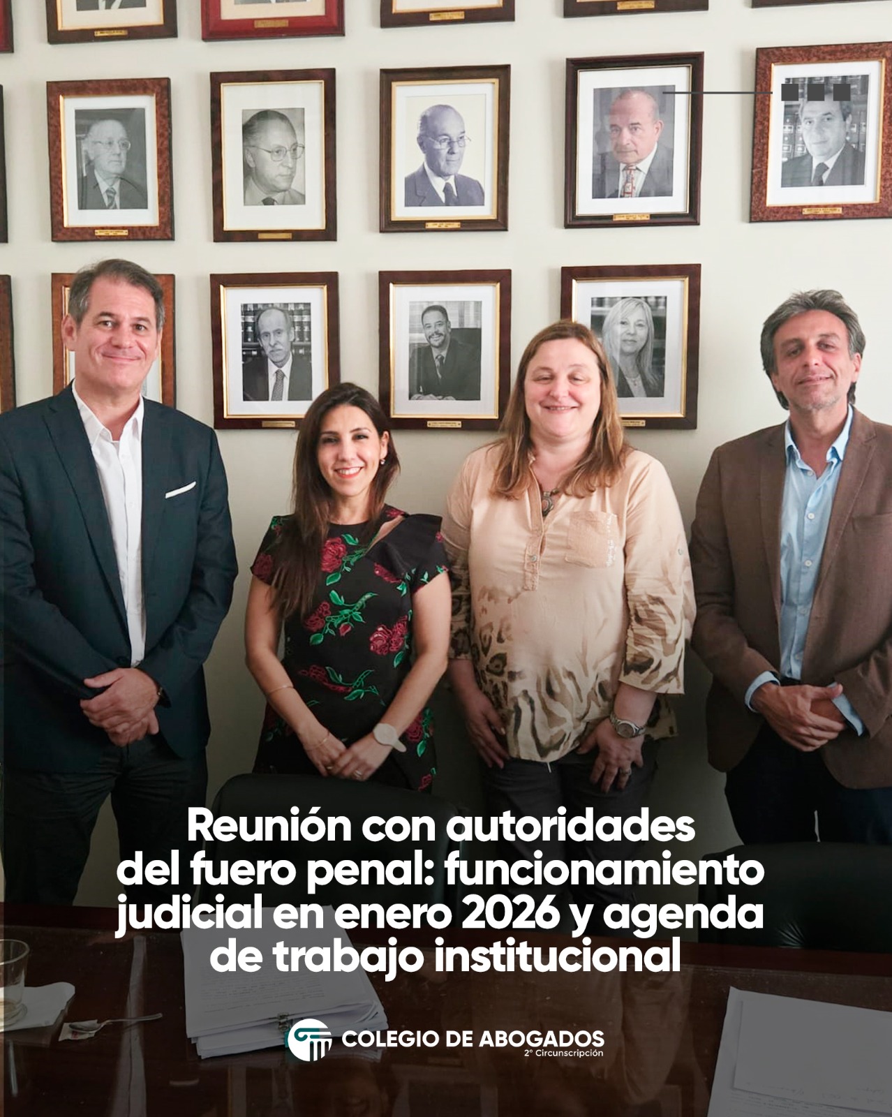 Reunión con autoridades del fuero penal: funcionamiento judicial en enero 2026 y agenda de trabajo institucional